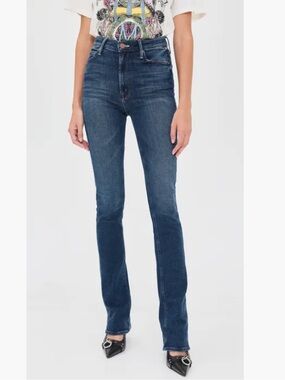 MOTHER Denim High Waisted Runway Jeans in Start Your Engines Wash New!